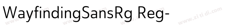 WayfindingSansRg Reg字体转换